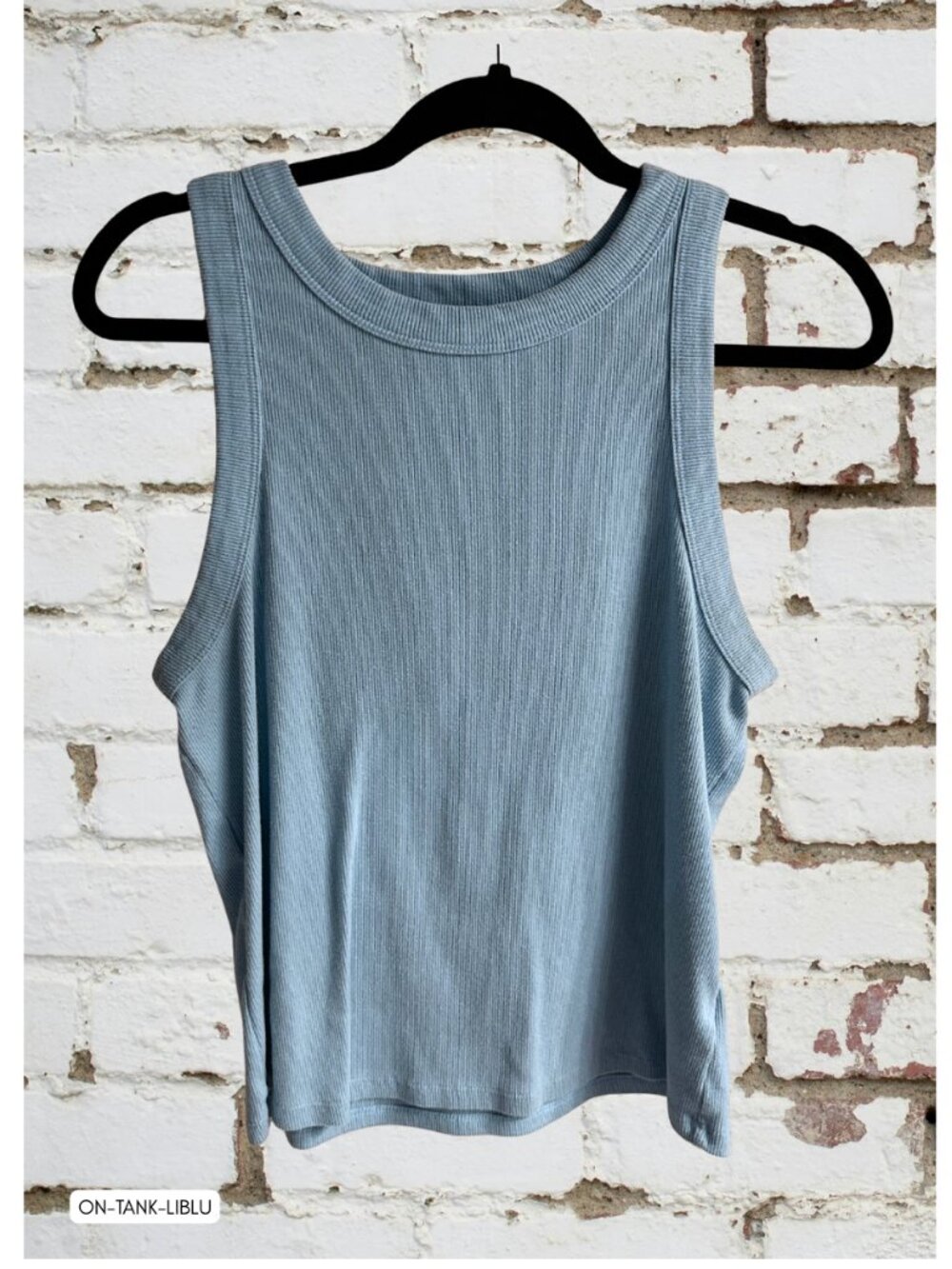 Old Navy Snug Crop, Ribbed Light Blue Tank